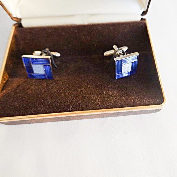 NEW Blue Cufflnks - Picture 1 of 1